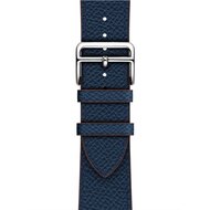 Lederarmband - Dunkelblau - Geeignet f&uuml;r Apple Watch 44mm / 45mm / 46mm / 49mm