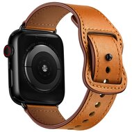 Lederband mit Doppelschlaufe - Braun - Geeignet f&uuml;r Apple Watch 38mm / 40mm / 41mm / 42mm