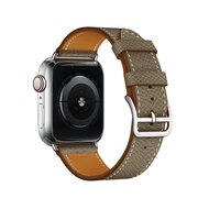 Lederarmband - Braun - Geeignet f&uuml;r Apple Watch 38mm / 40mm / 41mm / 42mm