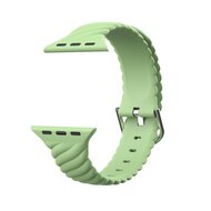 Silikonarmband &#039;Twist&#039; - Gr&uuml;n - Geeignet f&uuml;r Apple Watch 38mm / 40mm / 41mm / 42mm