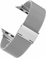 Milanaise Loop Armband - Silber - Geeignet f&uuml;r Apple Watch 38mm / 40mm / 41mm / 42mm