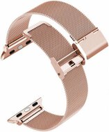 Milanaise Loop Armband - Champagner Gold - Geeignet f&uuml;r Apple Watch 44mm / 45mm / 46mm / 49mm