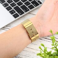 Milanaise mit Schnallenarmband - Gold - Geeignet f&uuml;r Apple Watch 44mm / 45mm / 46mm / 49mm
