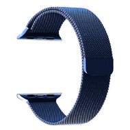 Milanaise-Edelstahlband - Blau - Geeignet f&uuml;r Apple Watch Armband 38mm / 40mm / 41mm / 42mm