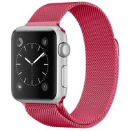 Milanaise Edelstahlband - Pink - Geeignet f&uuml;r Apple Watch 38mm / 40mm / 41mm / 42mm
