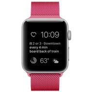 Milanaise Edelstahlband - Pink - Geeignet f&uuml;r Apple Watch 38mm / 40mm / 41mm / 42mm