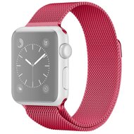 Milanaise Edelstahlband - Pink - Geeignet f&uuml;r Apple Watch 38mm / 40mm / 41mm / 42mm