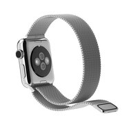 Milanaise-Edelstahlarmband - Silber - Geeignet f&uuml;r Apple Watch 44mm / 45mm / 46mm / 49mm