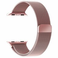 Milanaise-Edelstahlarmband - Ros&eacute;gold - Geeignet f&uuml;r Apple Watch 44mm / 45mm / 46mm / 49mm