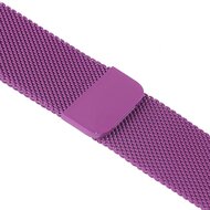 Milanaise-Edelstahlarmband - Lila - Geeignet f&uuml;r Apple Watch 44mm / 45mm / 46mm / 49mm