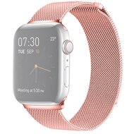 Milanaise-Edelstahlarmband - Rosa - Geeignet f&uuml;r Apple Watch 44mm / 45mm / 46mm / 49mm