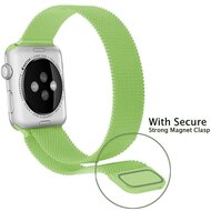 Milanaise-Edelstahlarmband - Gr&uuml;n - Geeignet f&uuml;r Apple Watch 44mm / 45mm / 46mm / 49mm