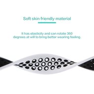 Solo Loop Sportband - Gr&ouml;&szlig;e: S - Wei&szlig; + Schwarz - Geeignet f&uuml;r Apple Watch 38mm / 40mm / 41mm / 42mm