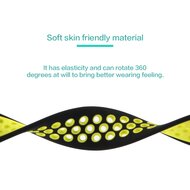 Solo Loop Sportband - Gr&ouml;&szlig;e: M - Schwarz + Gelb - Geeignet f&uuml;r Apple Watch 38mm / 40mm / 41mm / 42mm