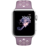 Sportarmband - Gr&ouml;&szlig;e: S/M - Lila + Pink - Geeignet f&uuml;r Apple Watch 38mm / 40mm / 41mm / 42mm