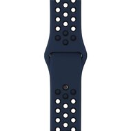 Sportarmband - Gr&ouml;&szlig;e: S/M - Blau + Schwarz - Geeignet f&uuml;r Apple Watch 38mm / 40mm / 41mm / 42mm
