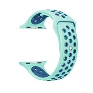 Sportarmband - Gr&ouml;&szlig;e: S/M - Blau + Gr&uuml;n - Geeignet f&uuml;r Apple Watch 38mm / 40mm / 41mm / 42mm