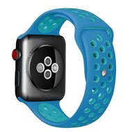 Sportarmband - Gr&ouml;&szlig;e: M/L - Blau - Geeignet f&uuml;r Apple Watch 38mm / 40mm / 41mm / 42mm