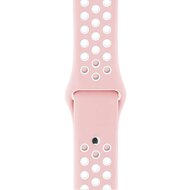 Sportarmband - Gr&ouml;&szlig;e: M/L - Pink + Wei&szlig; - Geeignet f&uuml;r Apple Watch 44mm / 45mm / 46mm / 49mm