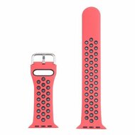 Silikon-Sportband mit Schnalle - Rot + Schwarz - Geeignet f&uuml;r Apple Watch 38mm / 40mm / 41mm / 42mm