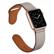 Lederarmband - Taupe - Geeignet f&uuml;r Apple Watch 44mm / 45mm / 46mm / 49mm