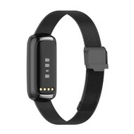 Fitbit Luxe - Milanaise-Armband mit Schnallenverschluss - Schwarz