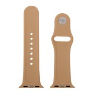 Gummi-Sportband - Beige - Geeignet f&uuml;r Apple Watch 38mm / 40mm / 41mm / 42mm