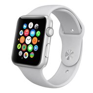 Gummi-Sportband - Grau - Geeignet f&uuml;r Apple Watch 38mm / 40mm / 41mm / 42mm