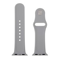 Gummi-Sportband - Grau - Geeignet f&uuml;r Apple Watch 38mm / 40mm / 41mm / 42mm