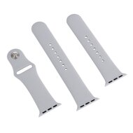 Gummi-Sportband - Grau - Geeignet f&uuml;r Apple Watch 38mm / 40mm / 41mm / 42mm