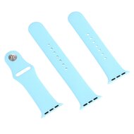 Gummi-Sportband - Babyblau - Geeignet f&uuml;r Apple Watch 38mm / 40mm / 41mm / 42mm