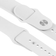 rubbberen apple watch bandje 42mm wit
