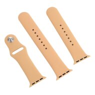 Gummi-Sportband - Beige - Geeignet f&uuml;r Apple Watch 44mm / 45mm / 46mm / 49mm