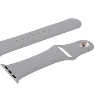 Gummi-Sportband - Grau - Geeignet f&uuml;r Apple Watch 44mm / 45mm / 46mm / 49mm
