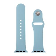 Gummi-Sportband - Babyblau - Geeignet f&uuml;r Apple Watch 44mm / 45mm / 46mm / 49mm