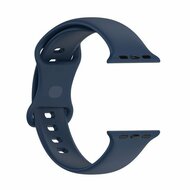 Silikon-Sportband - Marineblau - Gr&ouml;&szlig;e: M/L - Geeignet f&uuml;r Apple Watch 44mm / 45mm / 46mm / 49mm