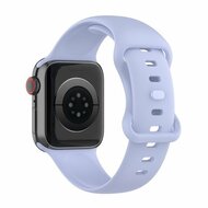 Silikon-Sportband - Hellviolett - Gr&ouml;&szlig;e: M/L - Passend f&uuml;r Apple Watch 44mm / 45mm / 46mm / 49mm