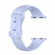 Silikon-Sportband - Hellviolett - Gr&ouml;&szlig;e: M/L - Passend f&uuml;r Apple Watch 44mm / 45mm / 46mm / 49mm