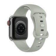 Silikon-Sportband - Grau - Gr&ouml;&szlig;e: M/L - Geeignet f&uuml;r Apple Watch 44mm / 45mm / 46mm / 49mm