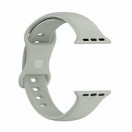 Silikon-Sportband - Grau - Gr&ouml;&szlig;e: M/L - Geeignet f&uuml;r Apple Watch 44mm / 45mm / 46mm / 49mm