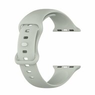 Silikon-Sportband - Grau - Gr&ouml;&szlig;e: M/L - Geeignet f&uuml;r Apple Watch 44mm / 45mm / 46mm / 49mm