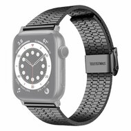 Metallband - Schwarz - Geeignet f&uuml;r Apple Watch 38mm / 40mm / 41mm / 42mm