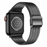 Metallband - Schwarz - Geeignet f&uuml;r Apple Watch 44mm / 45mm / 46mm / 49mm