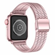 Metallband - Rosa - Geeignet f&uuml;r Apple Watch 44mm / 45mm / 46mm / 49mm