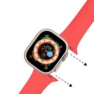 Silikonarmband - Faltschlie&szlig;e - Lila - Geeignet f&uuml;r Apple Watch 38mm / 40mm / 41mm / 42mm