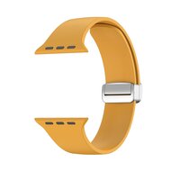 Silikonarmband - Faltschlie&szlig;e - Ocker - Geeignet f&uuml;r Apple Watch 38mm / 40mm / 41mm / 42mm