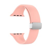 Silikonarmband - Faltschlie&szlig;e - Pink - Geeignet f&uuml;r Apple Watch 38mm / 40mm / 41mm / 42mm