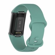 FitBit Charge 5 &amp; 6 Sportband mit Doppelschlaufe - Tannengr&uuml;n - Gr&ouml;&szlig;e: S