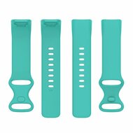 FitBit Charge 5 &amp; 6 Sportband mit Doppelschlaufe - Mintgr&uuml;n - Gr&ouml;&szlig;e: S