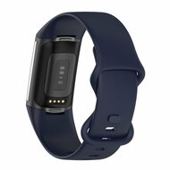 FitBit Charge 5 &amp; 6 Sportband mit Doppelschlaufe - Dunkelblau - Gr&ouml;&szlig;e: S